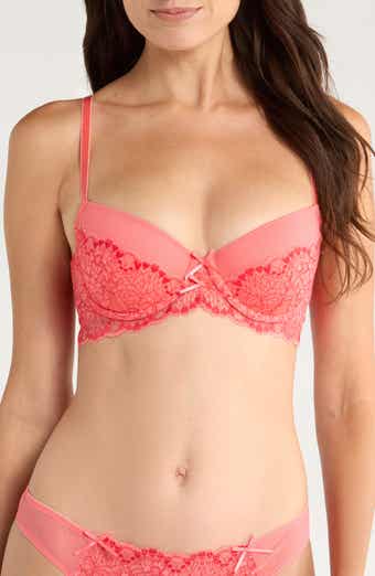 Hunkemöller Cherry Mesh & Lace Underwire Bra