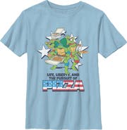 TEENAGE MUTANT NINJA TURTLES Boys Teenage Mutant Ninja Turtles Liberty and the Pursuit of Pizza T Shirt