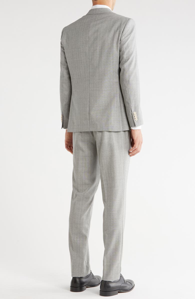 Jack Victor Esprit Pinstripe Gray Wool Suit, Alternate, color, Light Grey