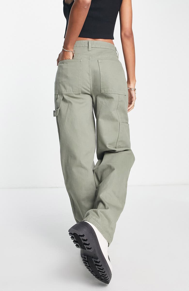 ASOS DESIGN Low Rise Cargo Pants, Alternate, color, 