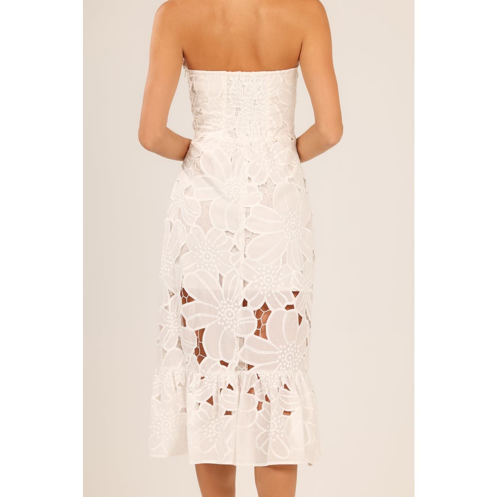 Btb Los Angeles Lilo Floral Dress In White