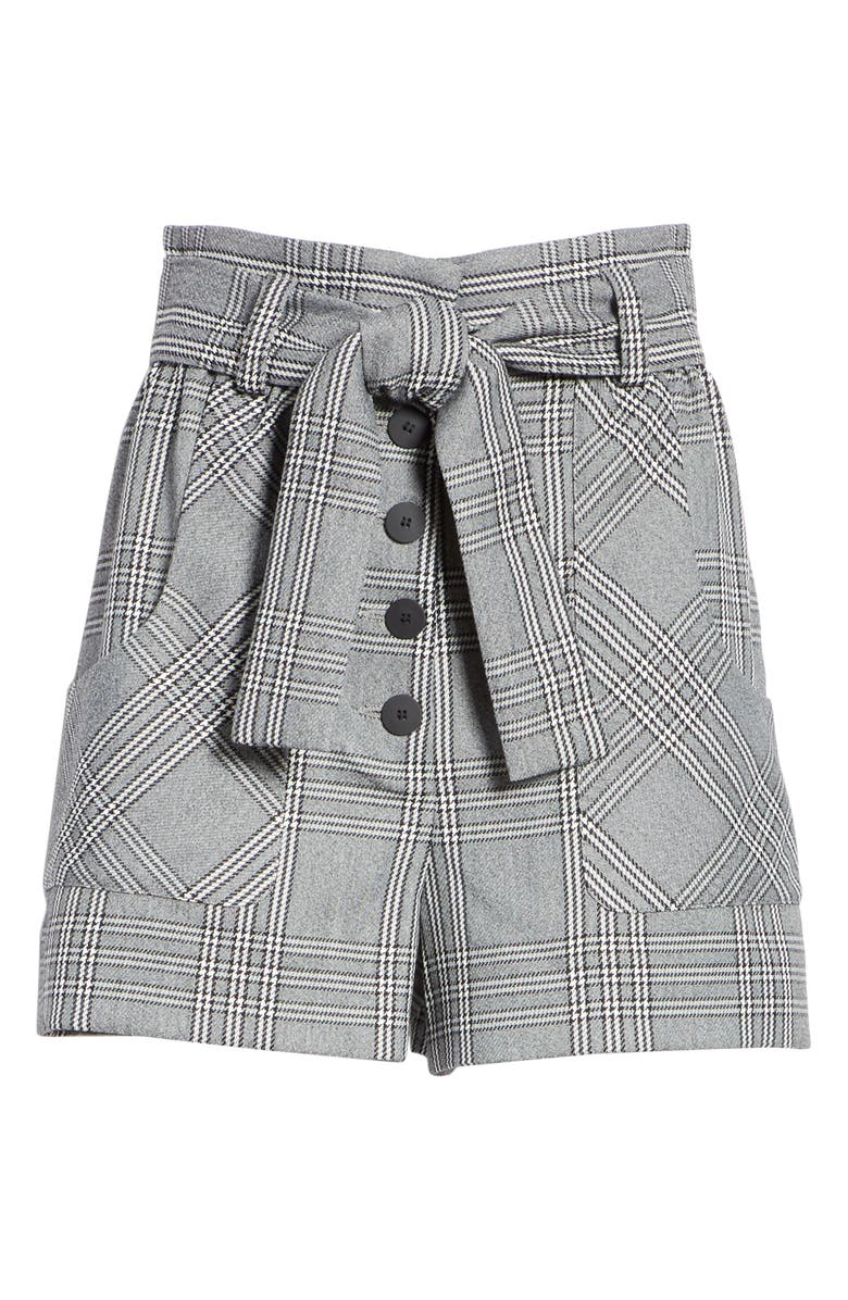 maje Iraime Plaid shorts, Alternate, color, 