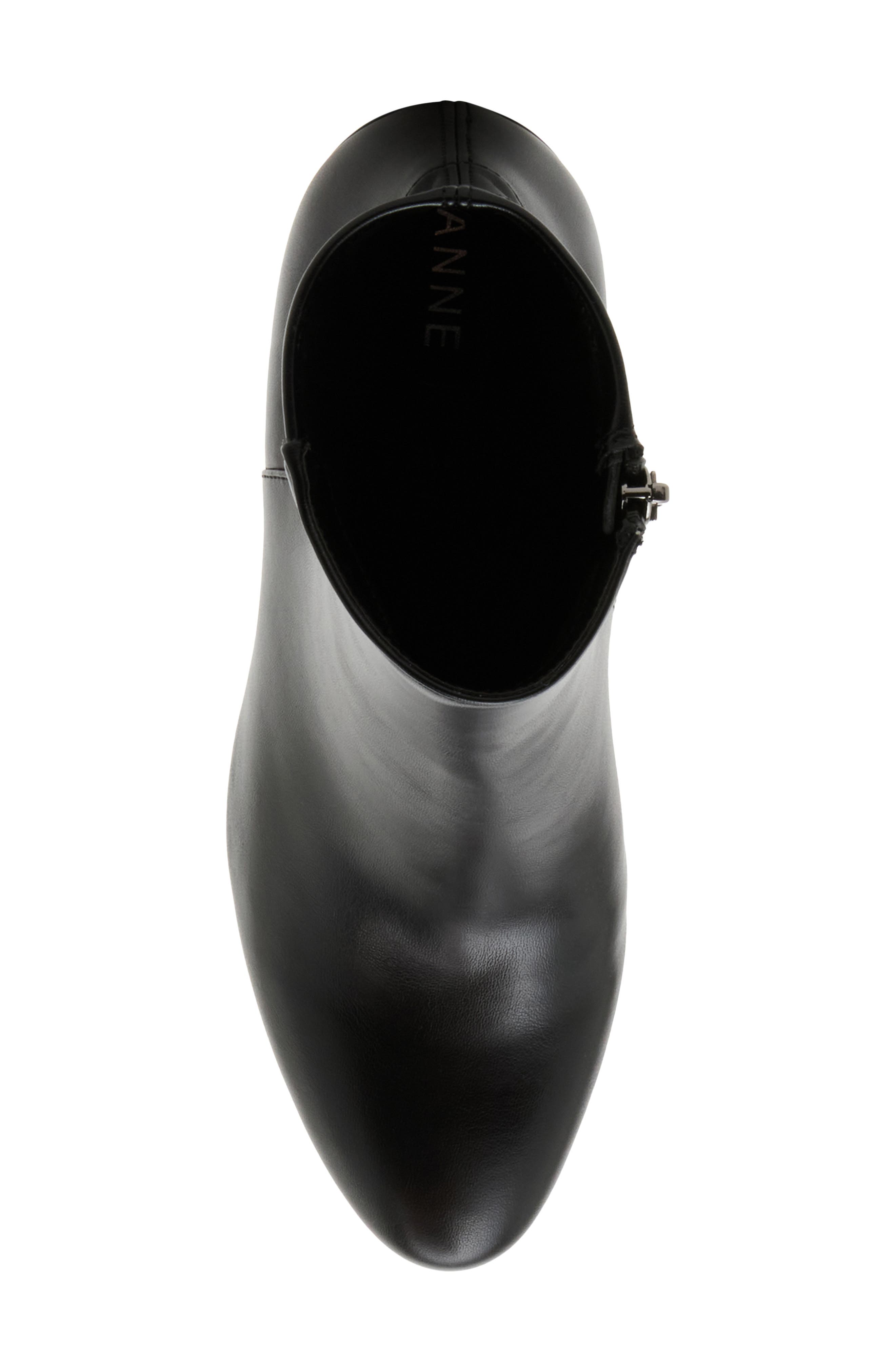 Akakara Faux Leather Bootie, Alternate, color, BLACK SMOOTH