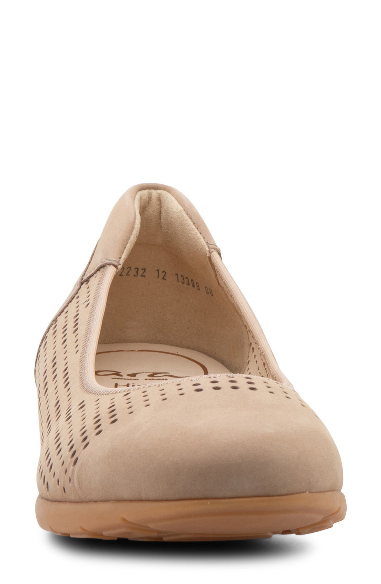 Sarah Perf Flat, Alternate, color, SAND