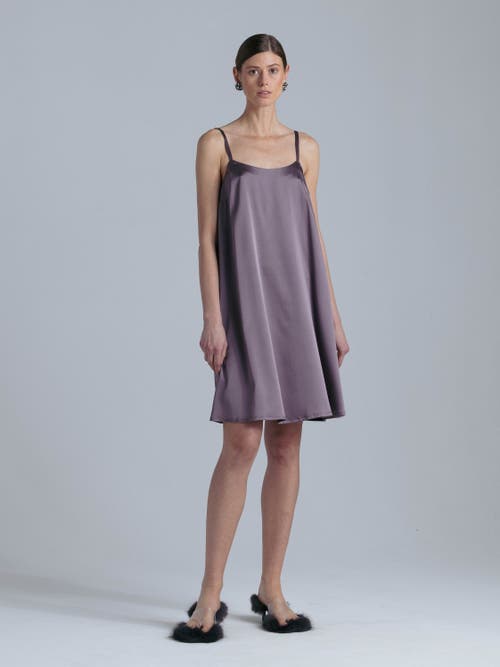Alas Aphrodite Silk Midi Dress In Purple
