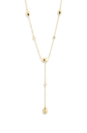 Nordstrom Rack Demi Fine Station Y-necklace In Gold