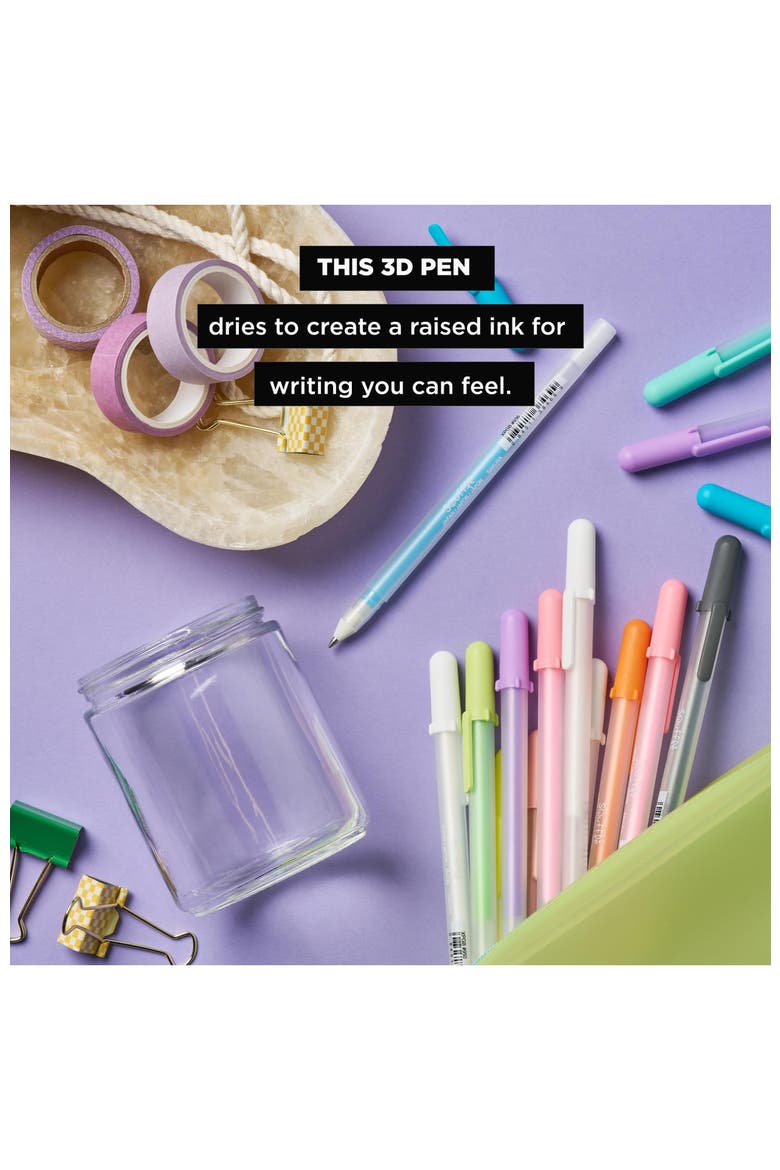 3D Souffle Pen, Opaque White and Pastel Colors, 16 Pack, Alternate, color, White