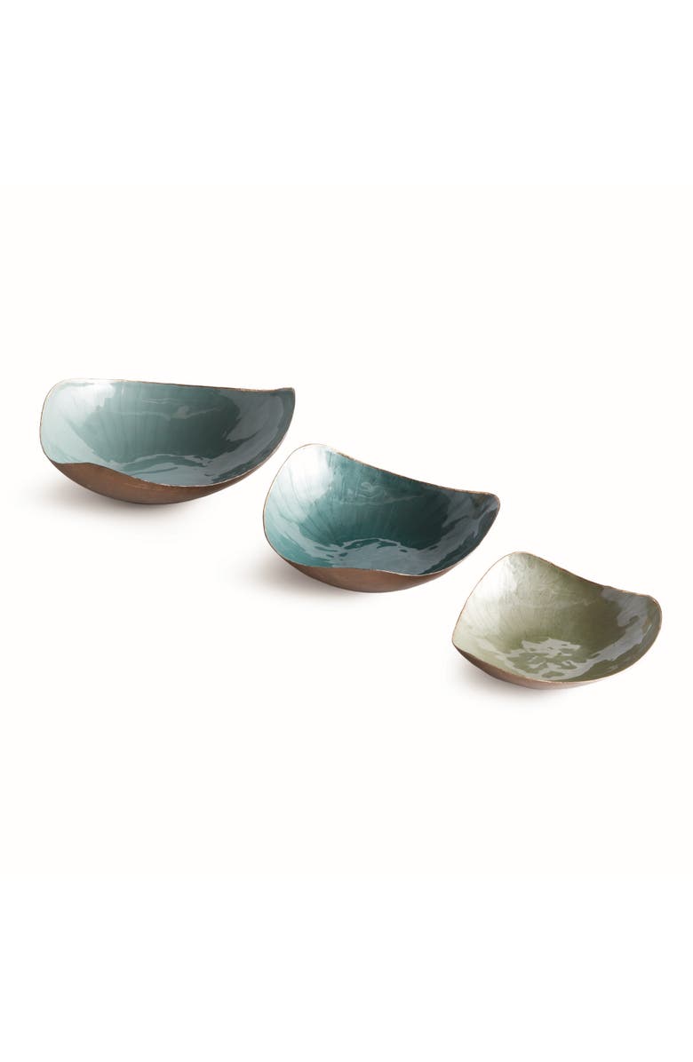 Napa Home & Garden Camryn Decorative Bowls Set of 3, Main, color, Green