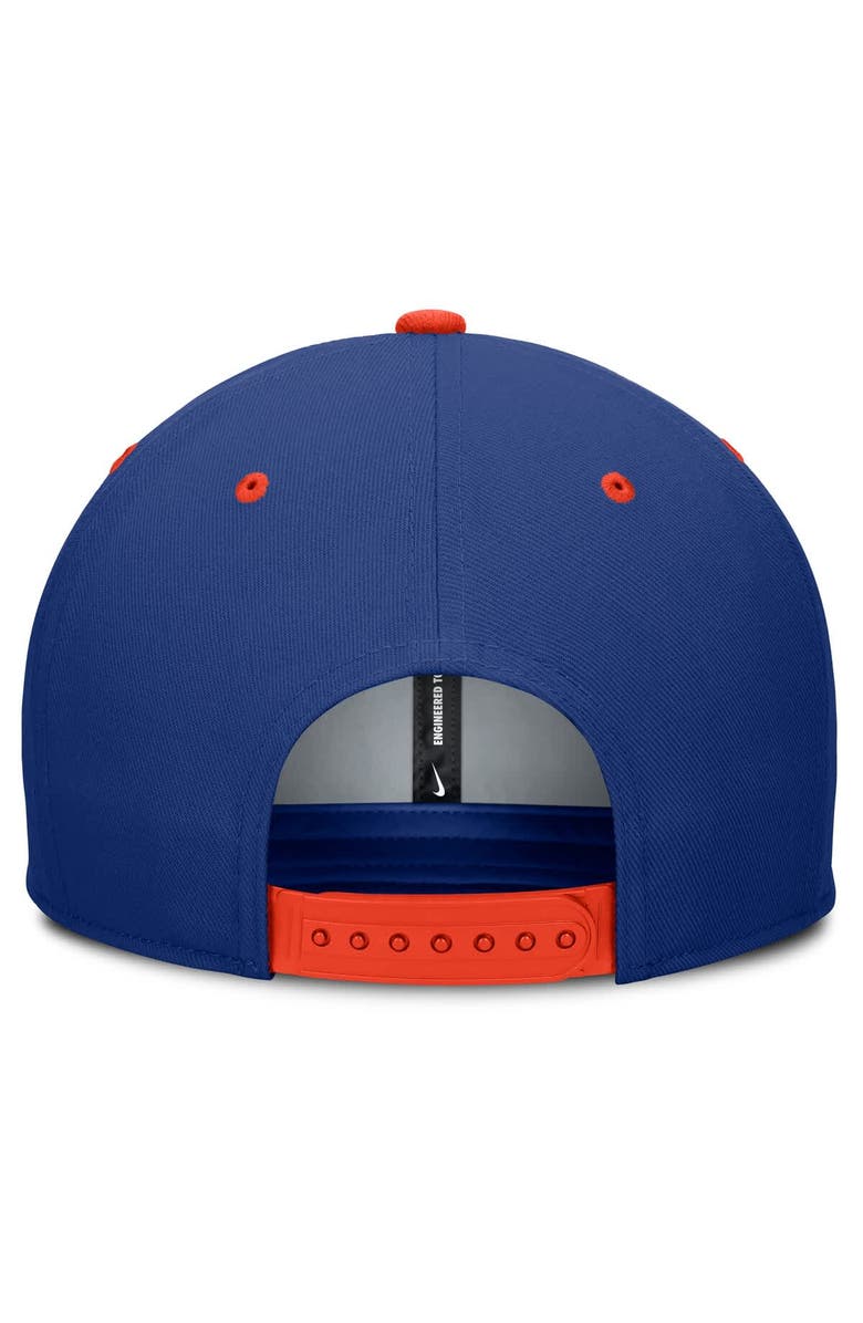 Nike Men's Nike Royal/Orange New York Mets Cooperstown Collection Pro Dri-FIT Snapback Hat, Alternate, color, Royal