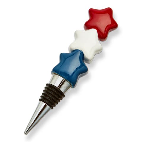 Star Bottle Stopper Multi Earthenware Summer