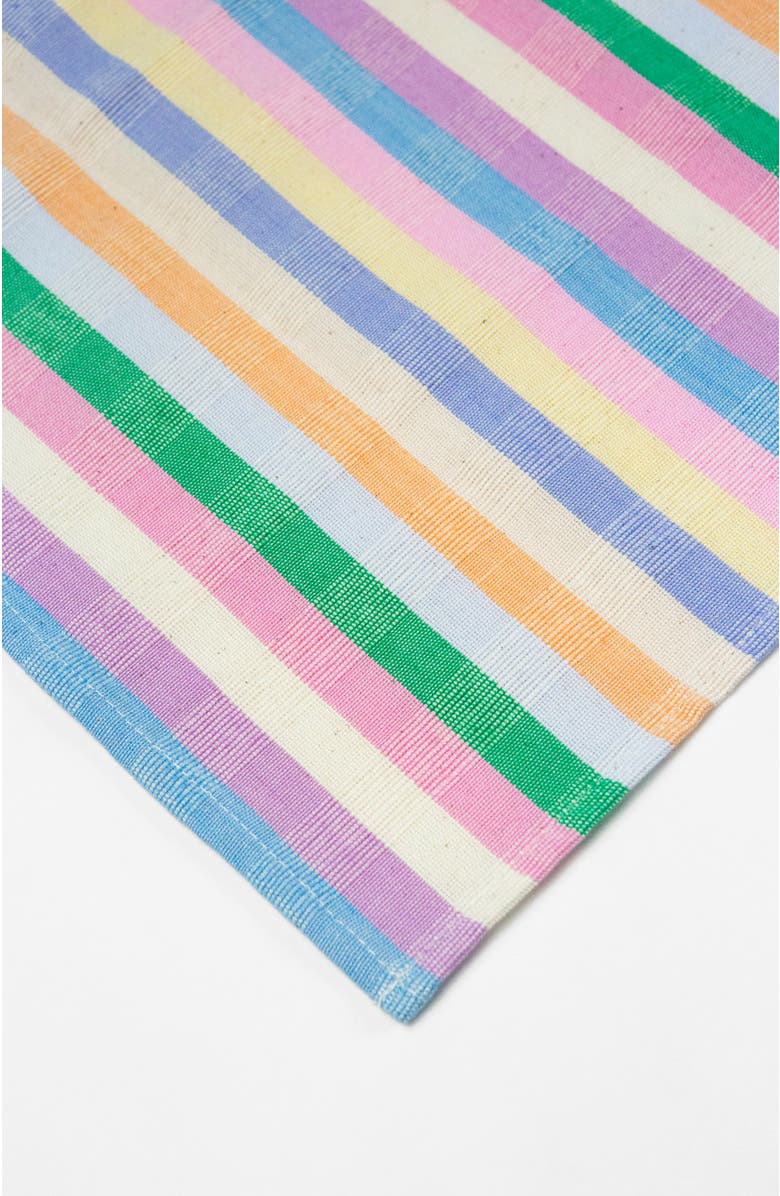 Archive New York Handwoven Colorful Striped Cotton Napkins, Set of 4, Alternate, color, Multicolor