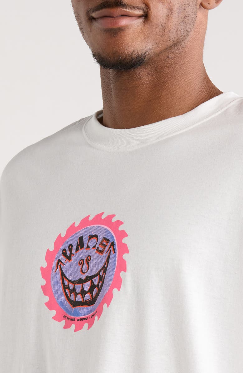 Vans Sharp Smile Cotton Graphic T-Shirt, Alternate, color, White