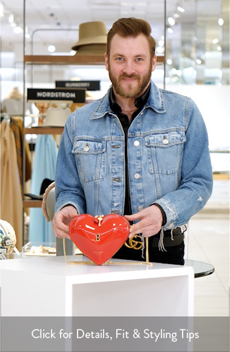 key to my heart patent leather crossbody bag, sales video thumbnail