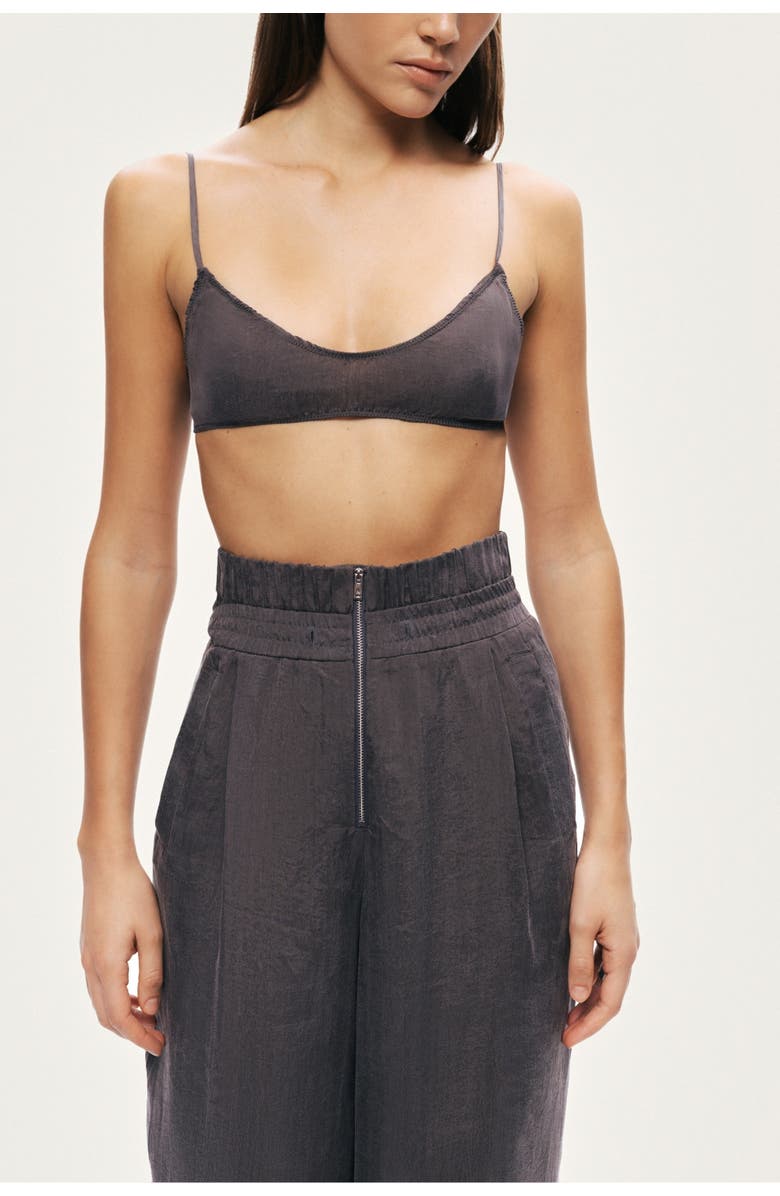 Nocturne Relaxed Wide-Leg Pants, Alternate, color, Anthracite