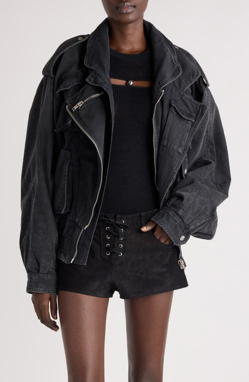 ISABEL MARANT ISABEL MARANT ANELI DENIM MOTO JACKET