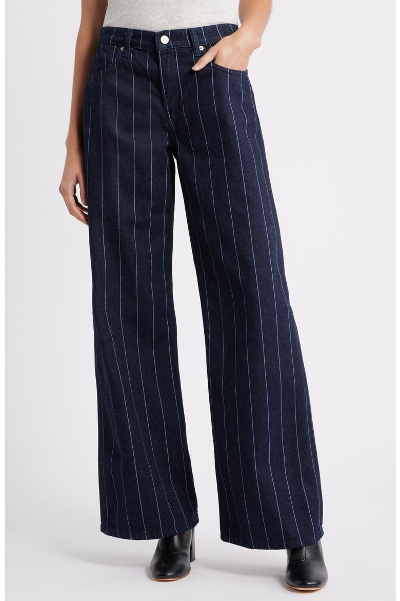 Cary Wide Leg Jeans, Main, color, PINSTRIPE LAKE