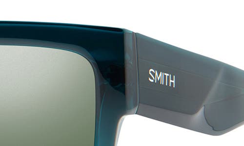 Smith Lineup 58mm Chromapop™ Polarized Rectangular Sunglasses In Gray