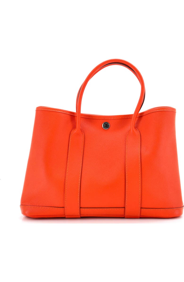 Pre-Owned Hermes Garden Party Tote Leather 30, Main, color, Feu