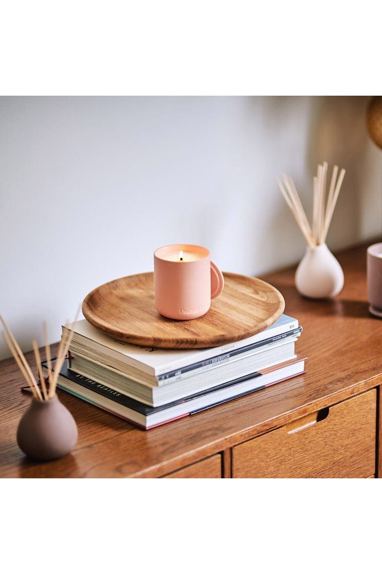 Tuberose Scented Candle - Peach Almond Milk and Tuberose, Alternate, color, pink