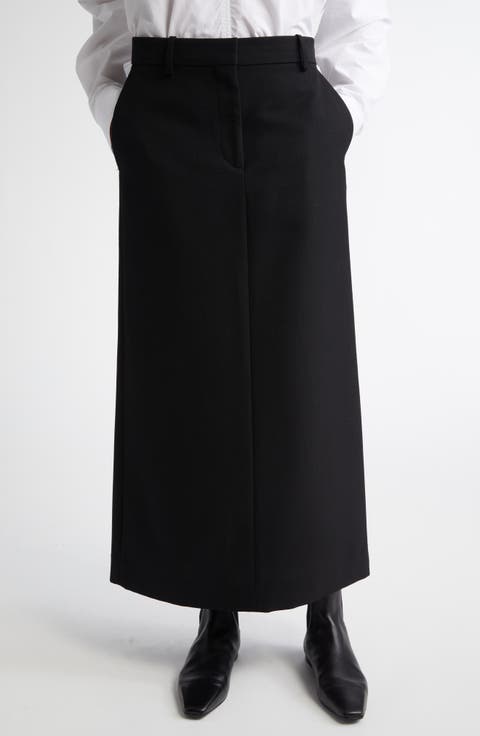 スカート TOTEME KNIT LONG SKIRT Long knit skirt black – TOTEME
