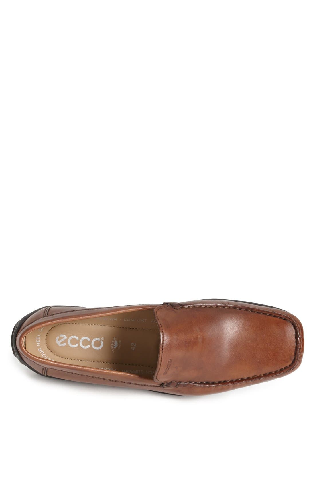 ECCO 'Soft' Driving Shoe, Alternate, color, Cognac Brown