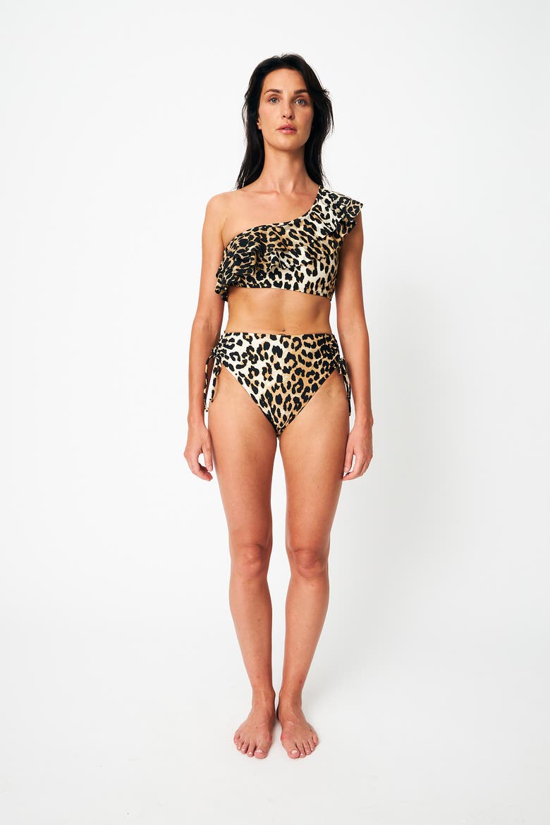 Hildacras High Rise Bikini Bottom, Alternate, color, Urban Leopard