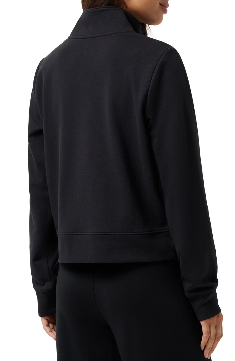 TravisMathew Cloud Half Zip Pullover, Alternate, color, Black