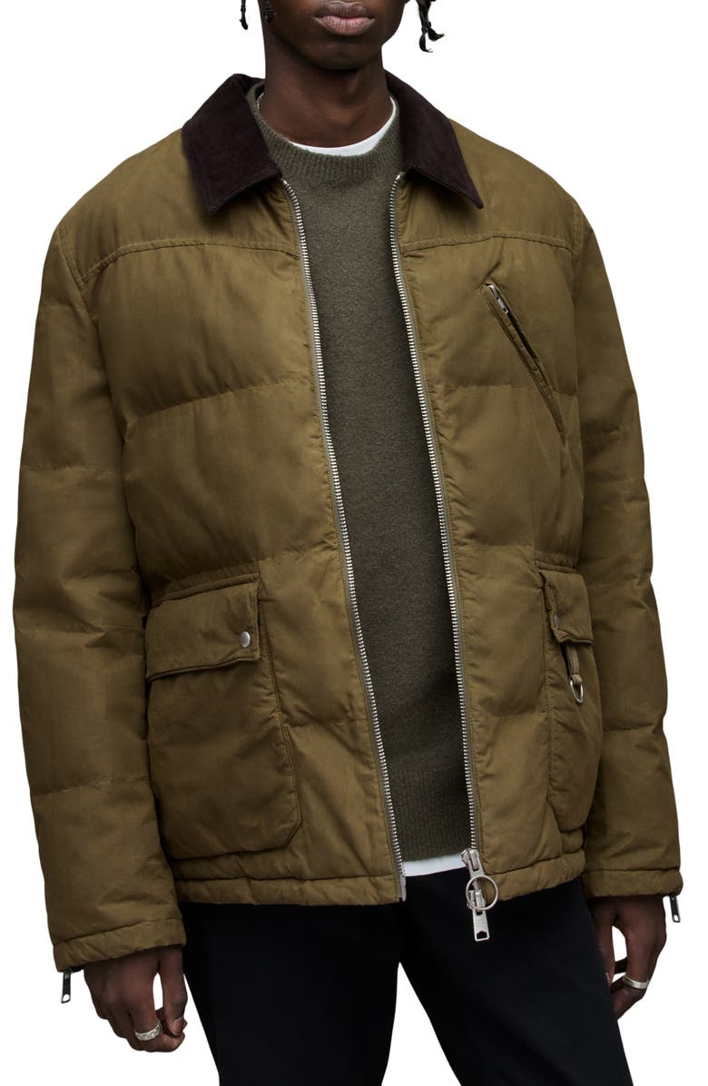 AllSaints Gillan Cotton Quilted Jacket, Main, color,