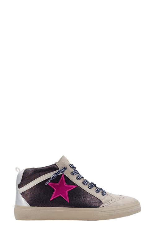Shushop Paulina Low Top Sneaker In Black Silver