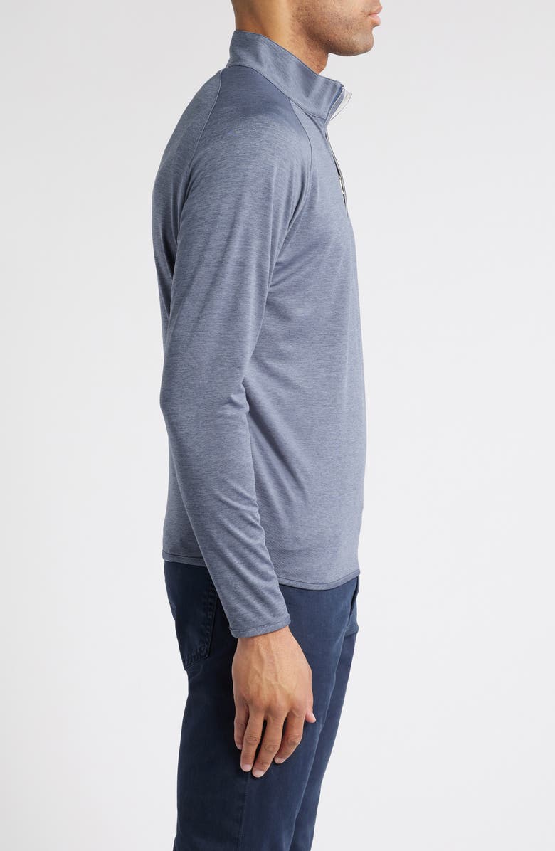 Peter Millar Crown Crafted Stealth Performance Quarter Zip Pullover, Alternate, color, Steel