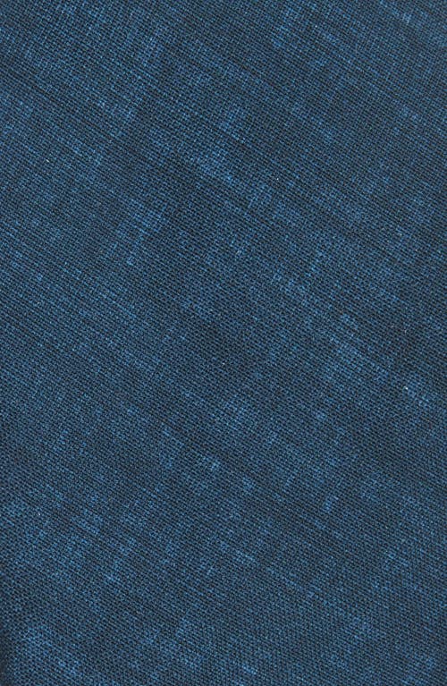 Canali Blue Mélange Brushed Wool Tie In Blue