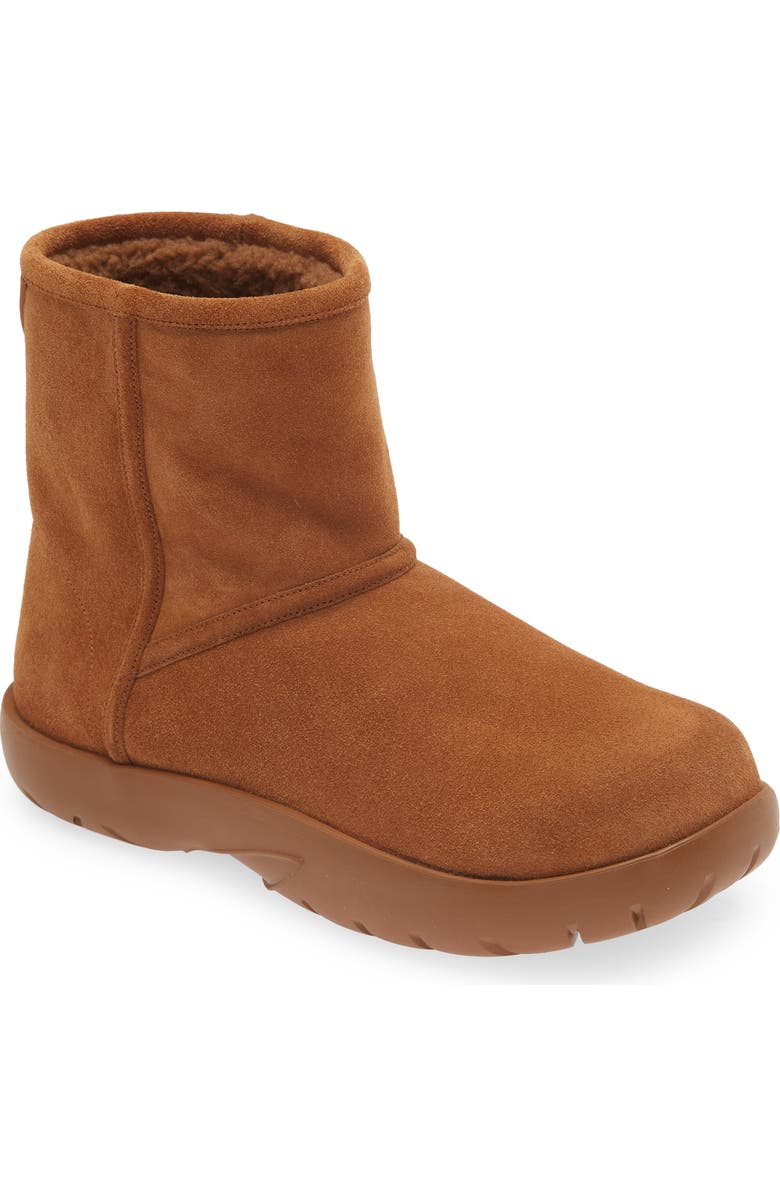 Bottega Veneta Snap Genuine Shearling Ankle Boot, Main, color,