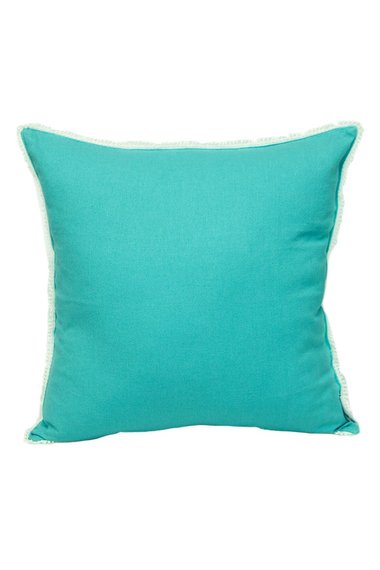 Crochet Dot Throw Pillow, Main, color, BLUE