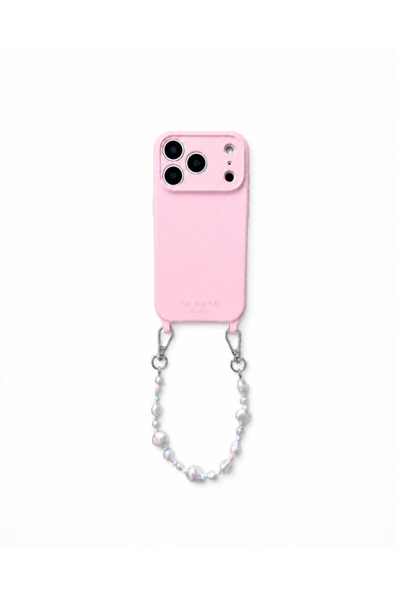 Mirelle Pearl Phone Chain Set, Main, color, Blush - iPhone 17 Pro Max