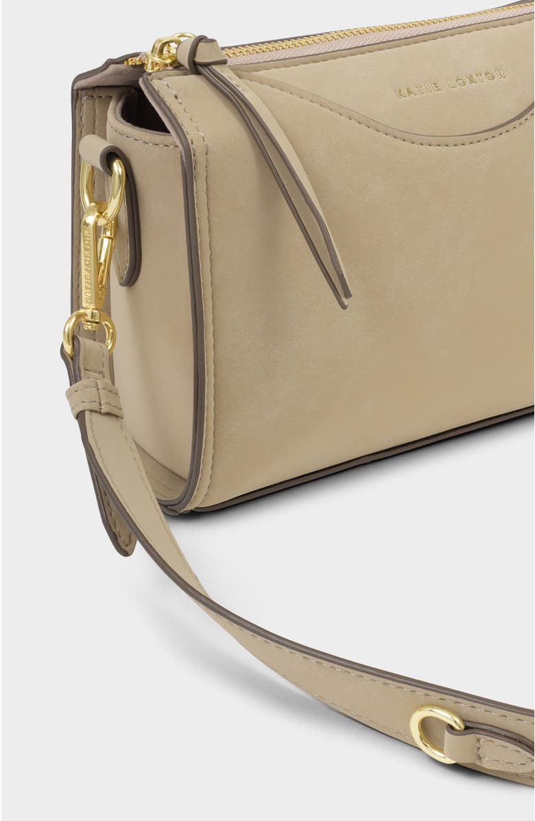 Katie Loxton Alba Crossbody Bag, Alternate, color, Desert Sand Suedette