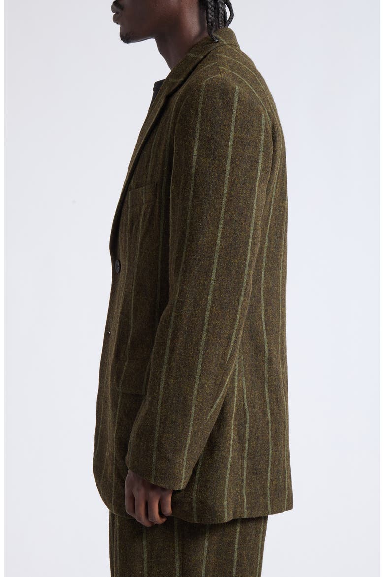 Stripe Wool Blend Sport Coat, Alternate, color, KHAKI