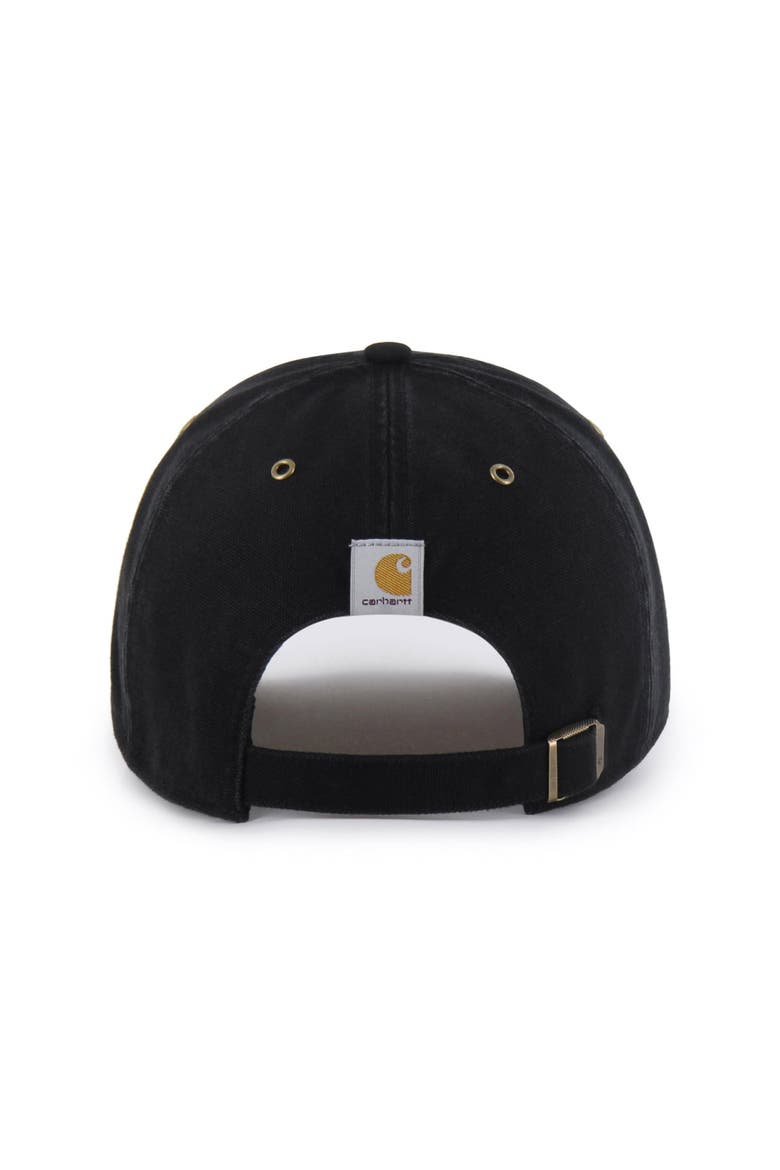 Men's Carhartt x '47 Black Arkansas Razorbacks Clean Up Adjustable Hat, Alternate, color, Black