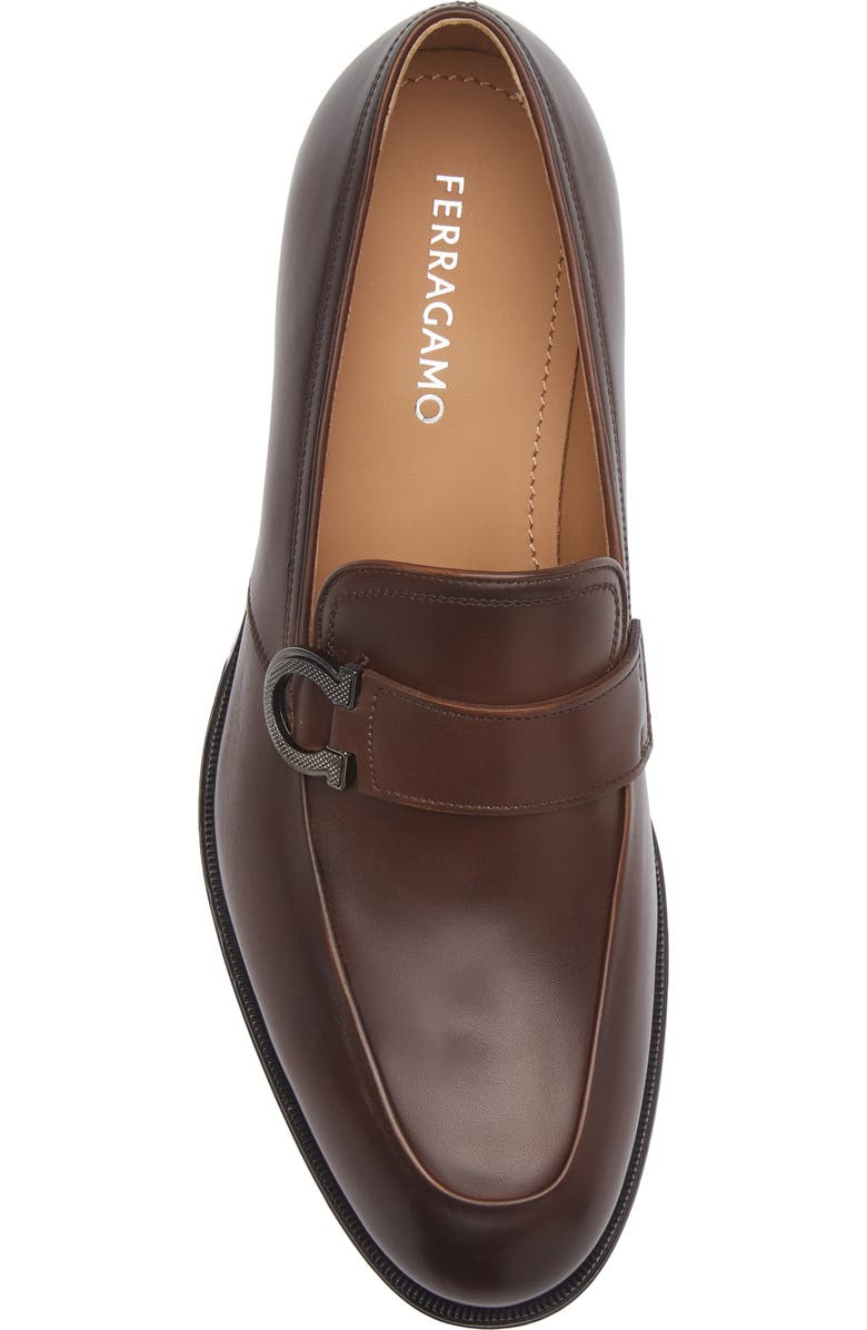 FERRAGAMO Scout Ganini Ornament Loafer, Alternate, color, Midbrown Biscotto