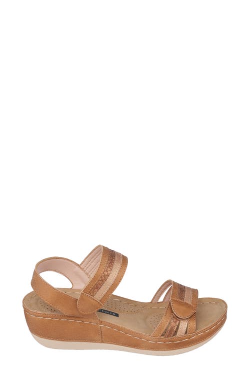 Gc Shoes Women's Samar Wedge Sandals In Tan