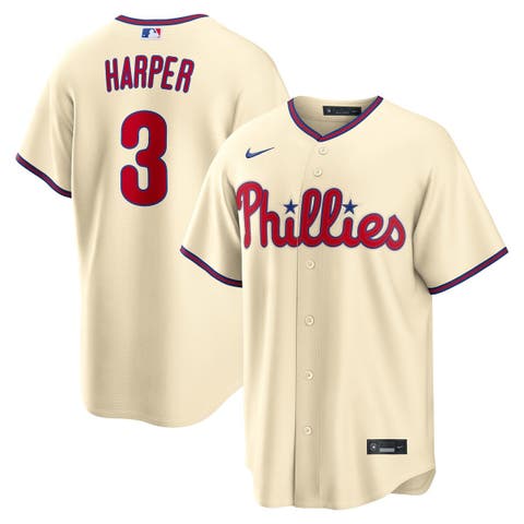 Men's Nike Bryce Harper Cream Philadelphia Phillies Alternate Replica Jersey