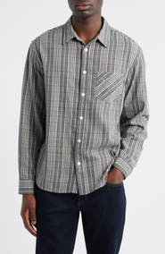 925 Originals Foreman Classic Fit Plaid Flannel Button-Up Shirt