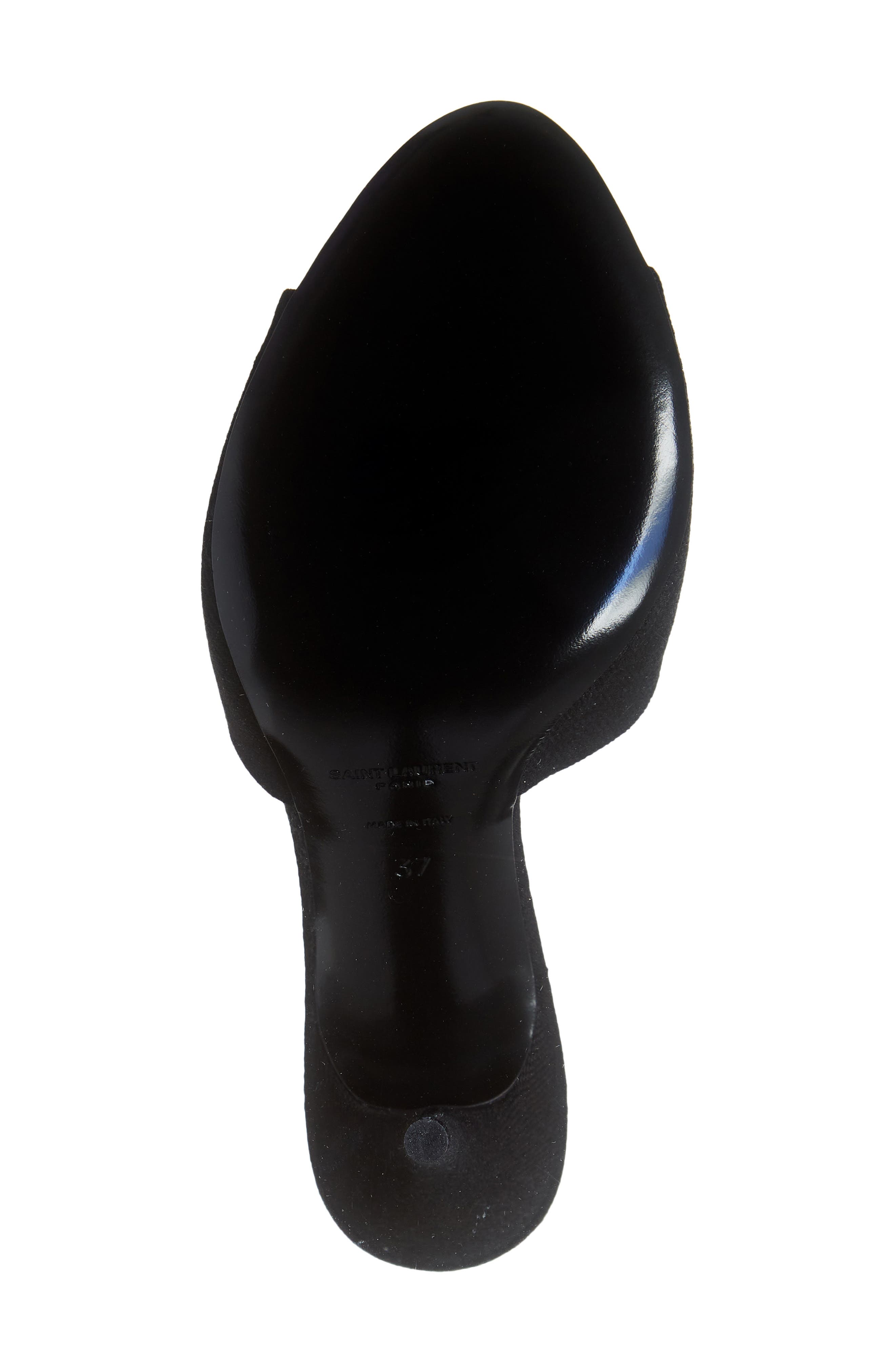 Saint Laurent La 16 Open Toe Mule Sandal, Alternate, color, 