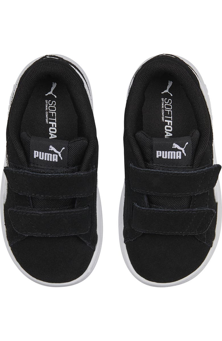 PUMA Kids' Smash 3.0 Badges V Sneaker, Alternate, color, Puma Black-Puma White