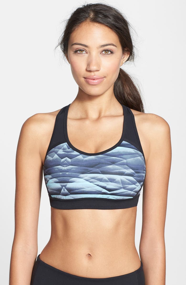 Zella 'Heartbeat' Print Sports Bra, Main, color, 