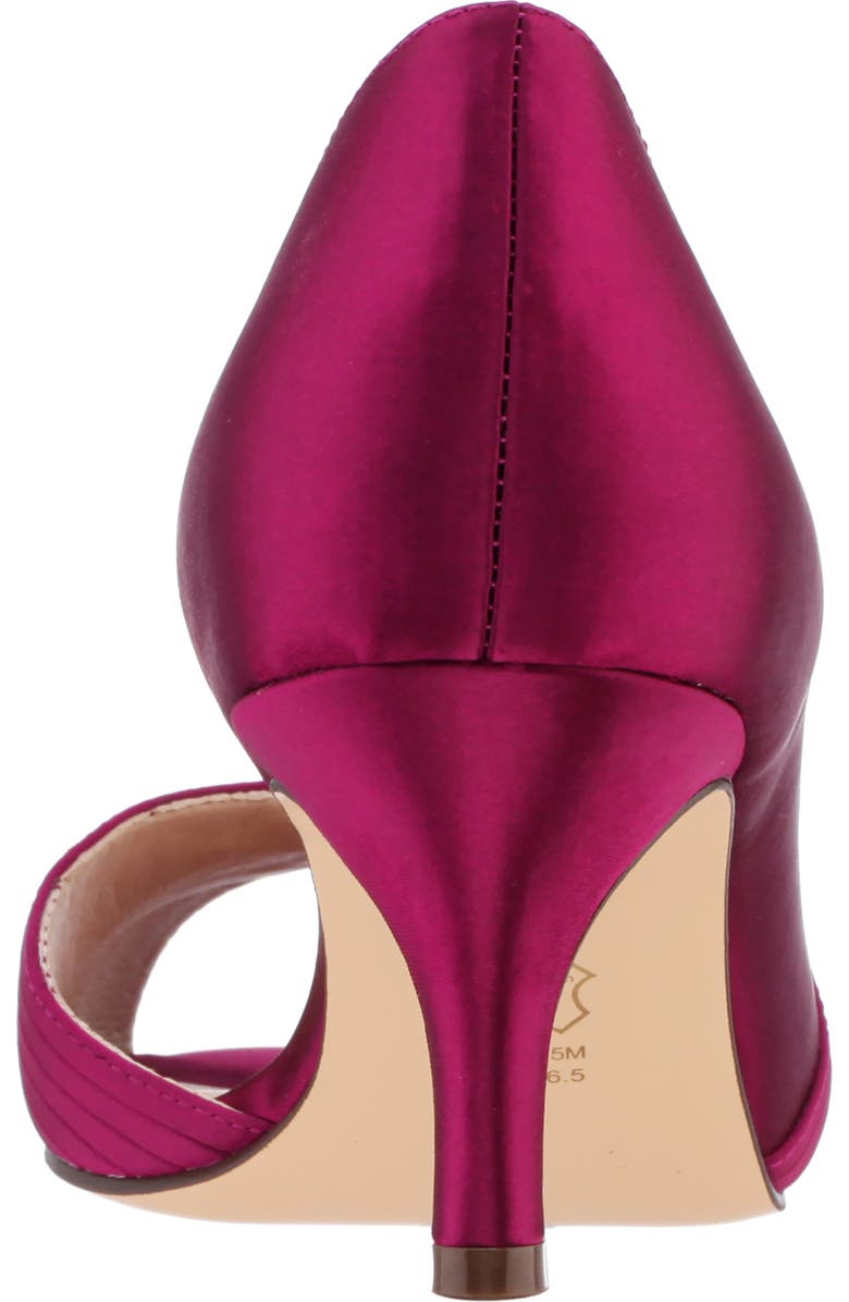 Nina Contesa Open Toe Pump, Alternate, color, Wine