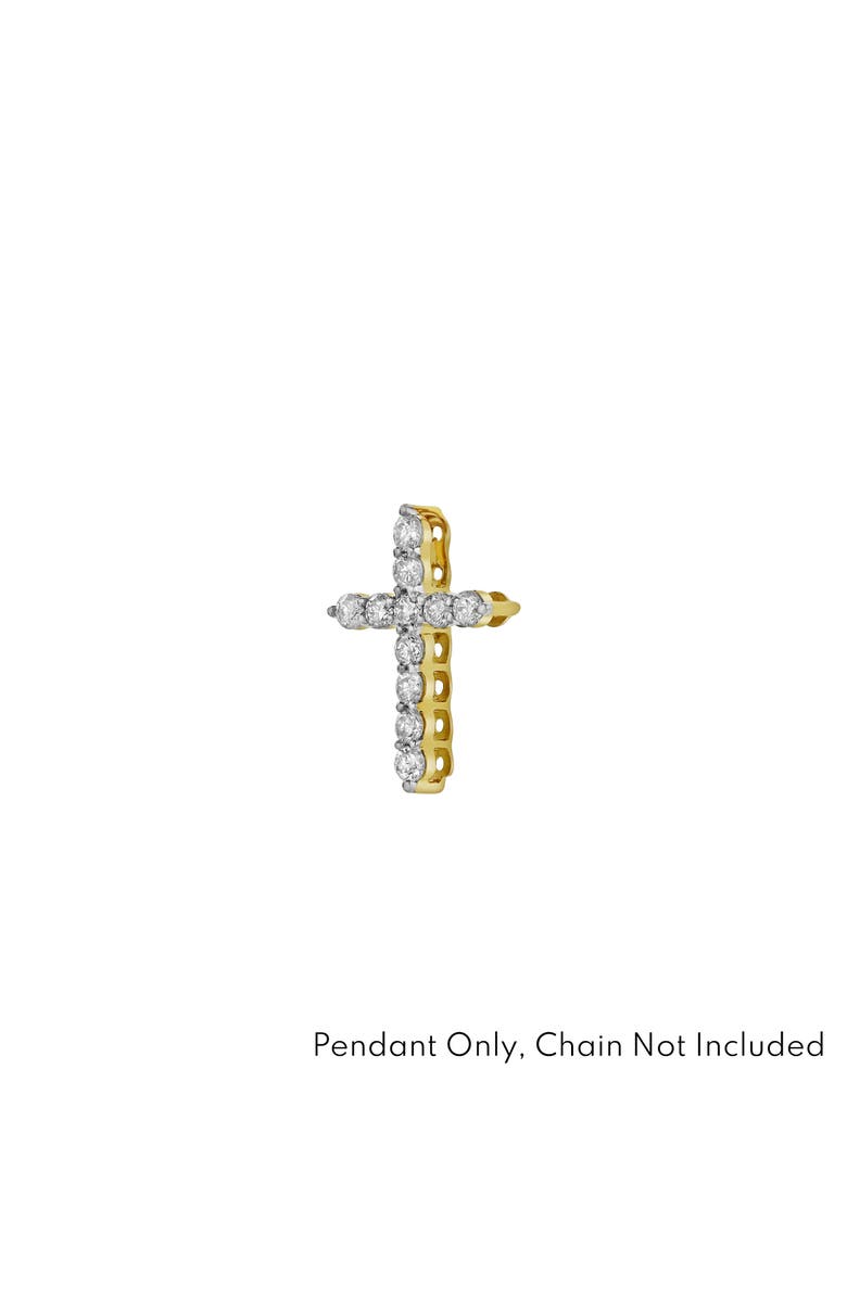 LuvMyJewelry Sacred Cross Diamond Pendant in 10K Yellow Gold, Alternate, color, 10K Yellow Gold