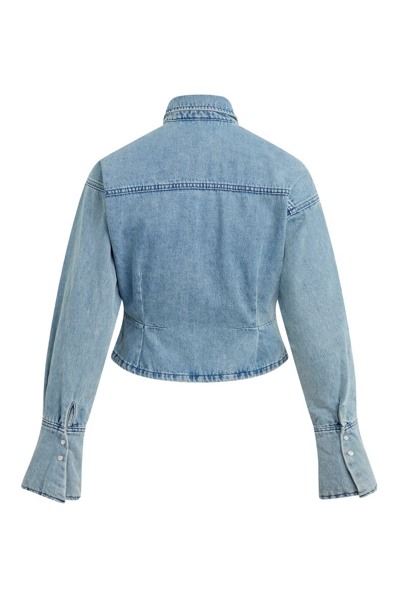 The Eyes On Me Denim Button-Up Shirt, Alternate, color, LEXINGTON