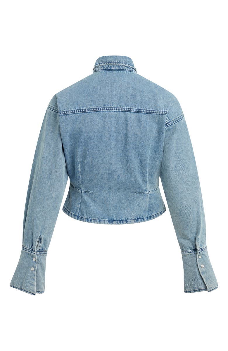 Favorite Daughter The Eyes On Me Denim Button-Up Shirt, Alternate, color, Lexington