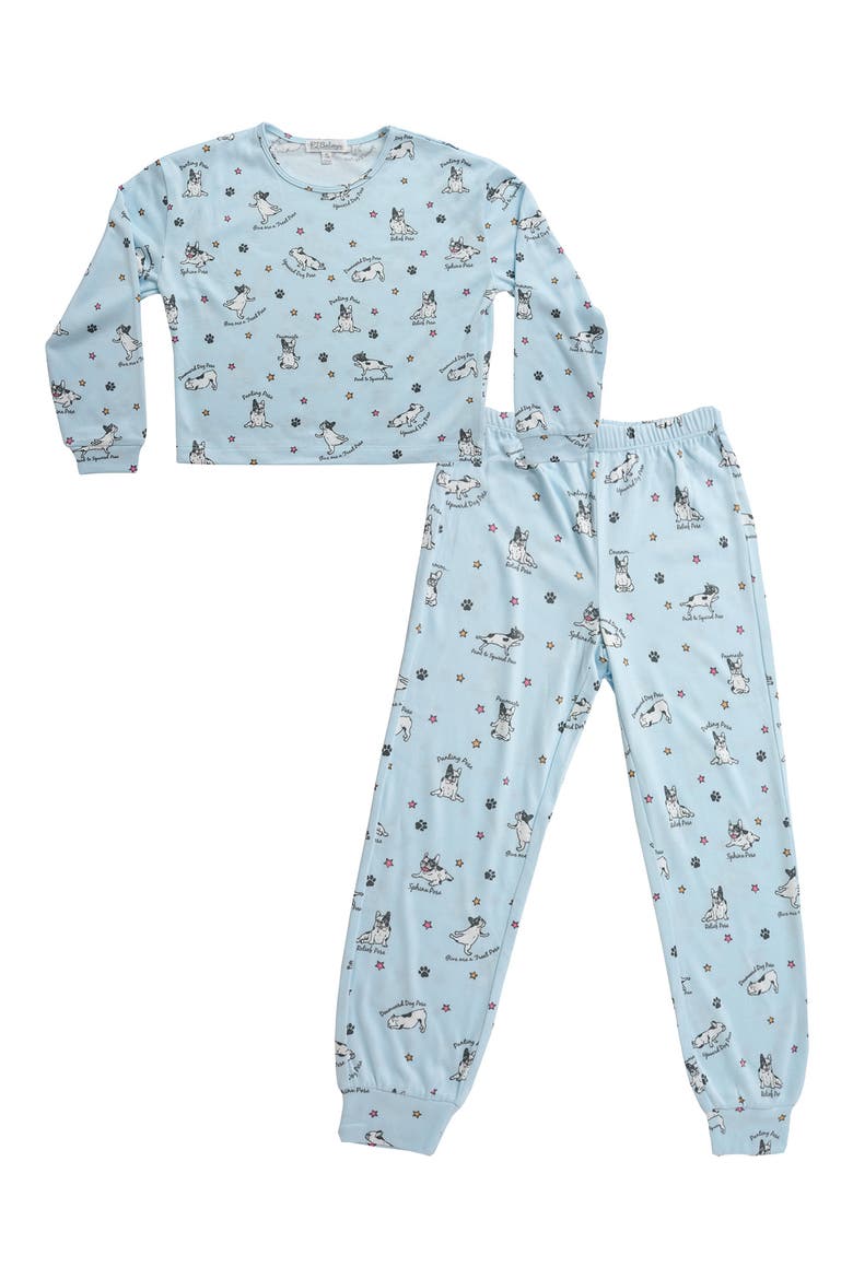 Kids' The Peachy Two-Piece Pajamas, Main, color, YOGA DOGS