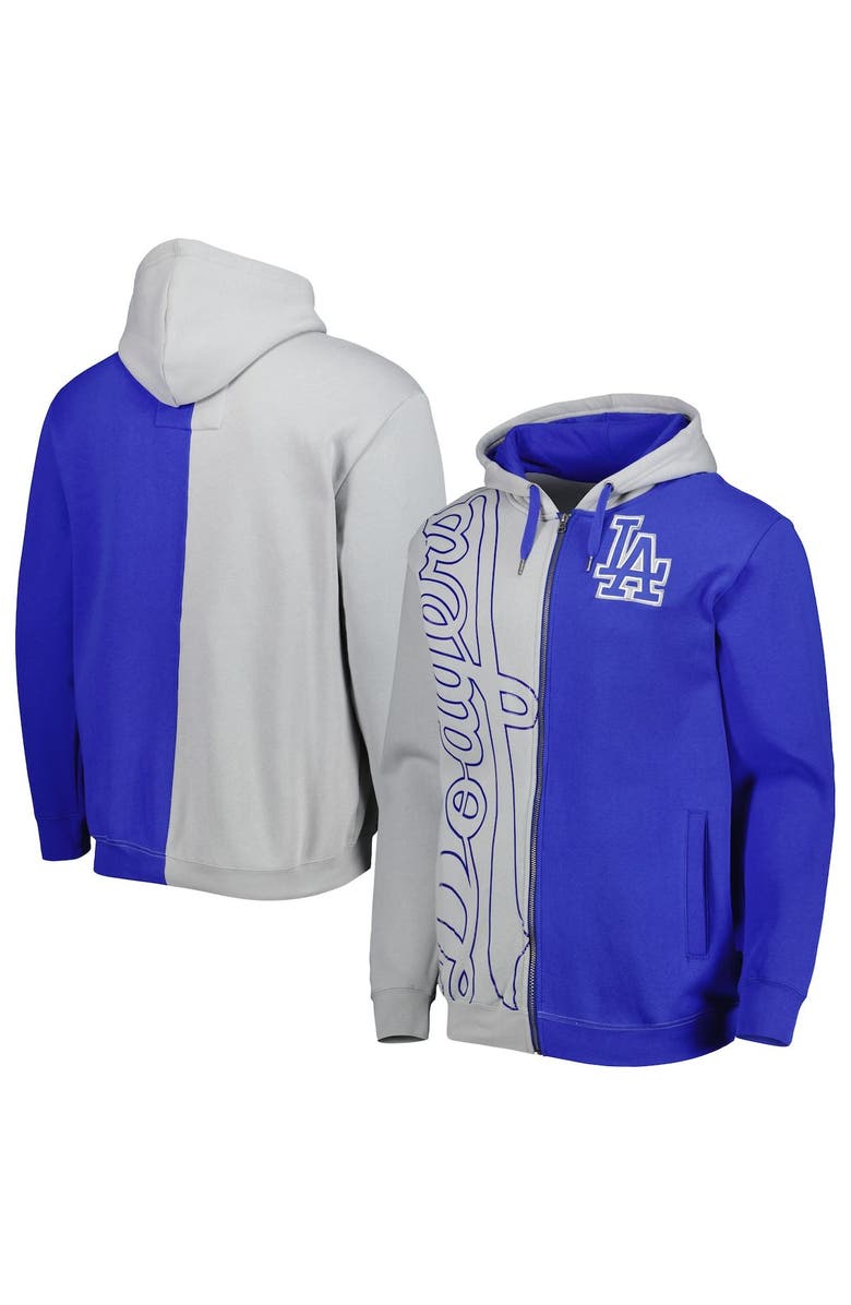 Mitchell & Ness Men's Mitchell & Ness Royal/White Los Angeles Dodgers Fleece Full-Zip Hoodie, Main, color, Royal